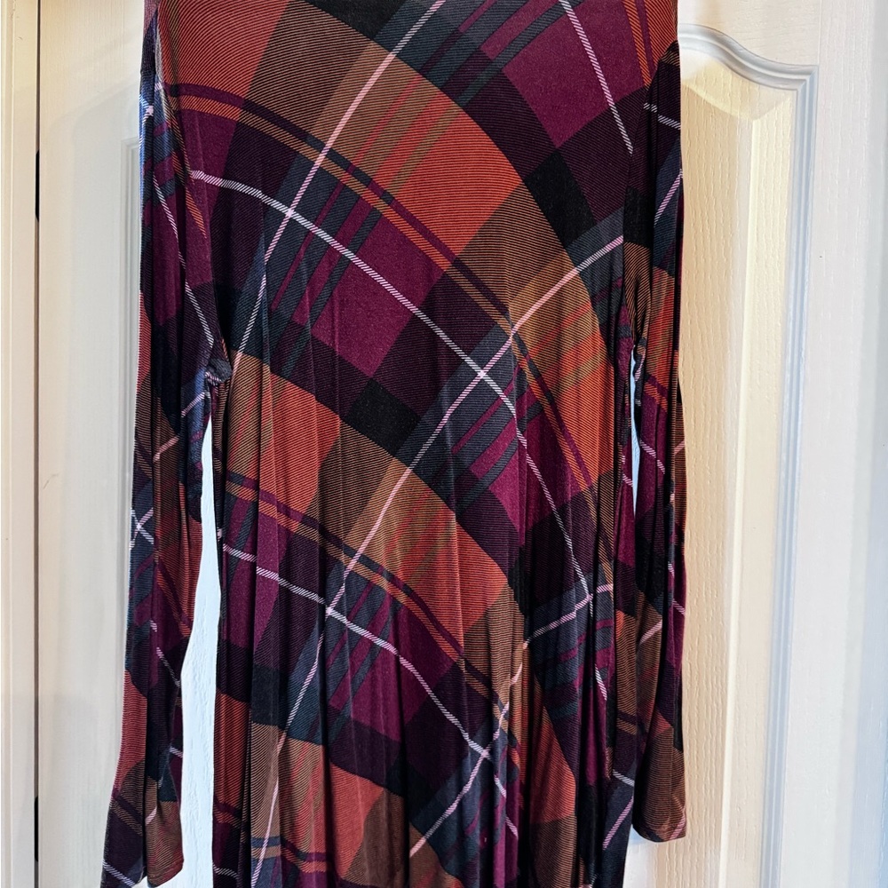 Maurices Multicolor Plaid Dress